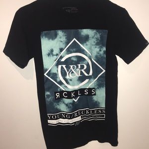 Young and reckless black tee